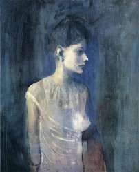 Pablo Picasso Portrait of Seniora Soler Girl in a Chemise 1903
