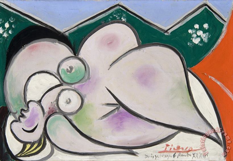Pablo Picasso Reclining Woman Art Painting