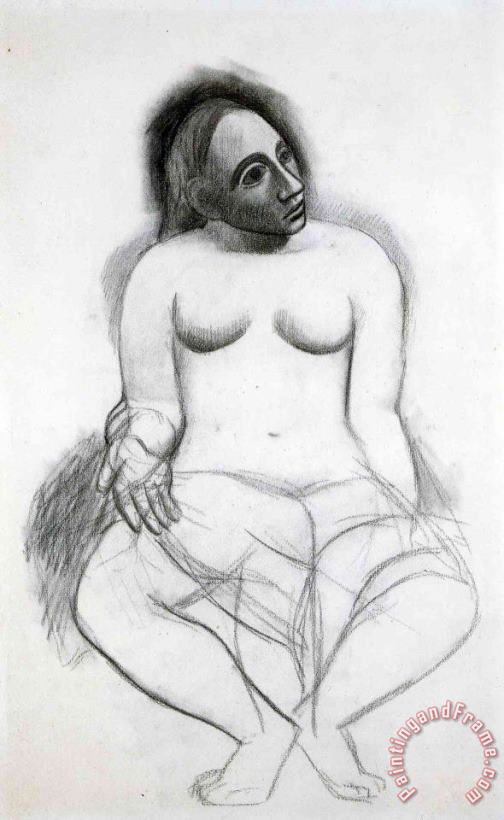 Seated Nude 1906 painting - Pablo Picasso Seated Nude 1906 Art Print