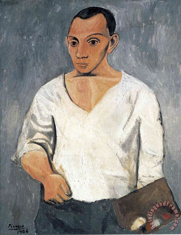 Pablo Picasso Self Portrait 1906 Art Print