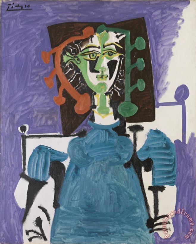 Pablo Picasso Sitting Woman Art Painting