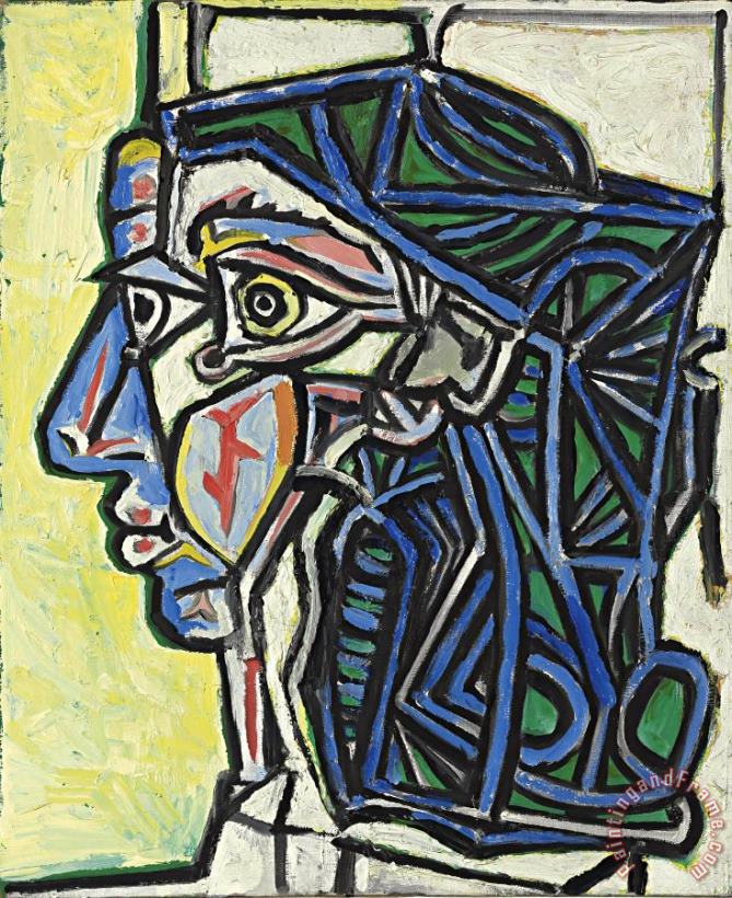 Pablo Picasso Tete De Femme Art Painting