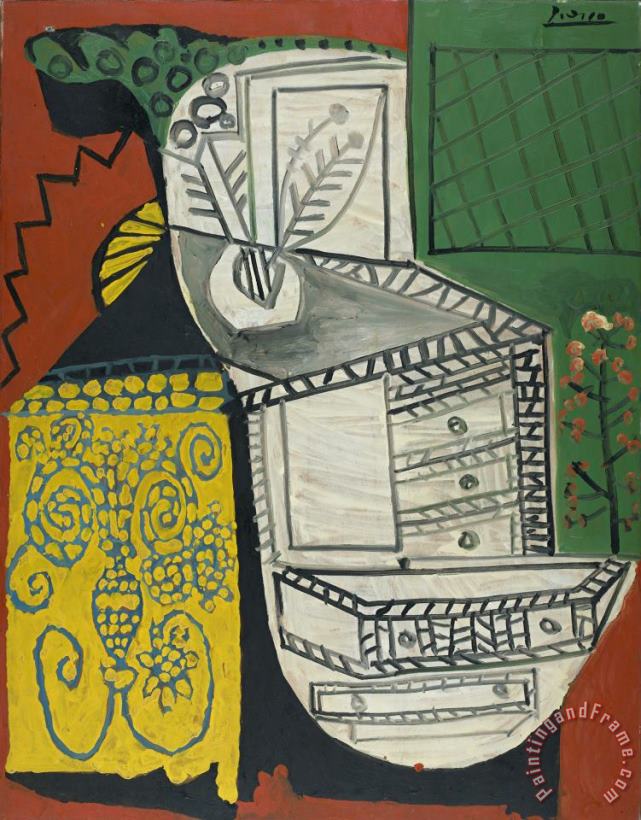The Chinese Chest of Drawers (la Commode Chinoise) painting - Pablo Picasso The Chinese Chest of Drawers (la Commode Chinoise) Art Print