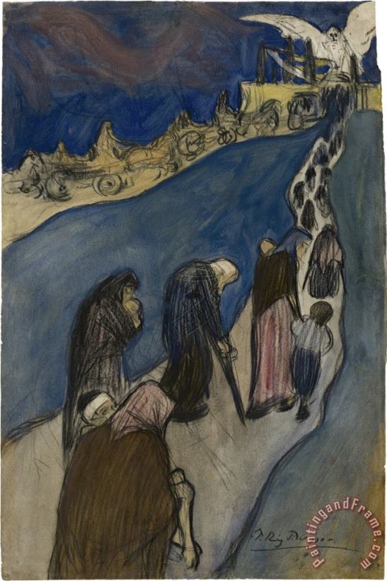 The End of The Road (au Bout De La Route) painting - Pablo Picasso The End of The Road (au Bout De La Route) Art Print