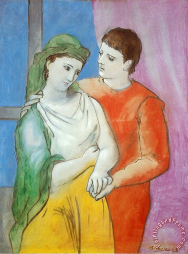 The Lovers painting - Pablo Picasso The Lovers Art Print