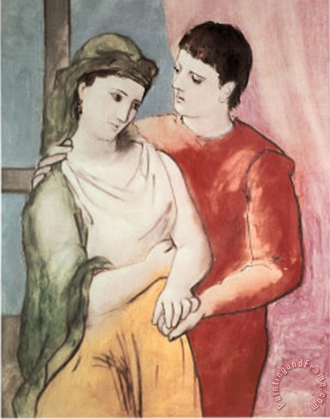 Pablo Picasso The Lovers Art Print Poster Art Painting