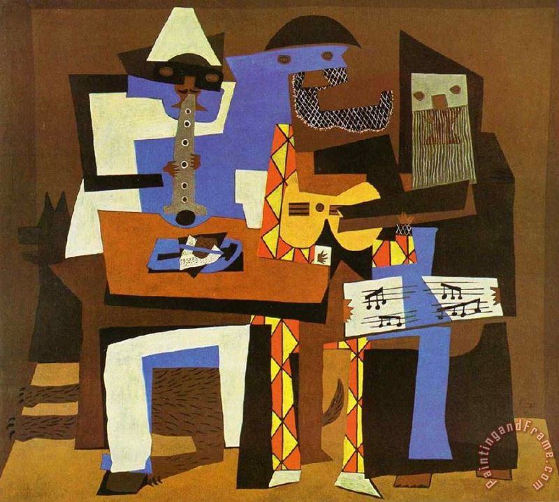 Pablo Picasso Three Musicians Art Painting