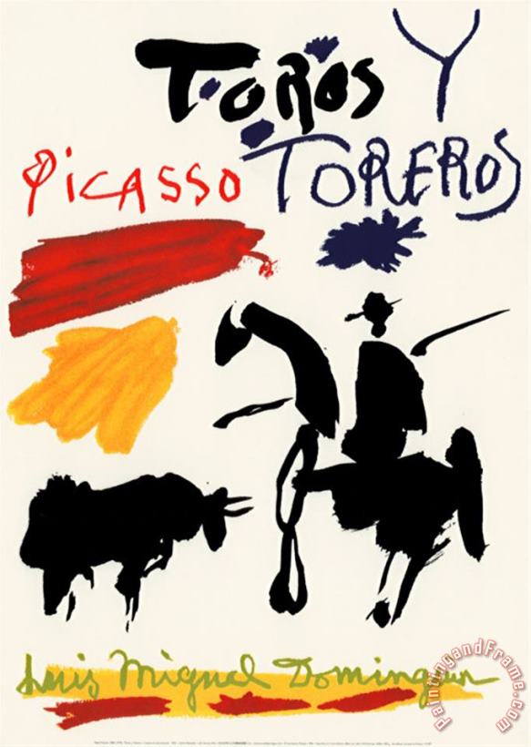 Pablo Picasso Toros Y Toreros Art Painting