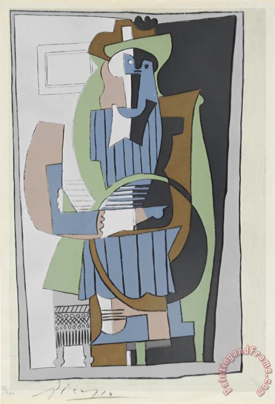 Untitled (abstraction) painting - Pablo Picasso Untitled (abstraction) Art Print