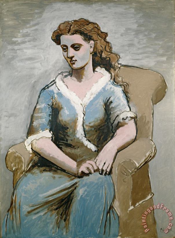 Woman Seated in a Armchair painting - Pablo Picasso Woman Seated in a Armchair Art Print