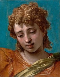 Paolo Caliari Veronese Head of Saint Michael, From The Petrobelli Altarpiece