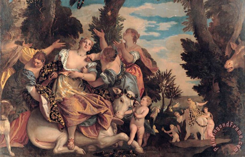 Paolo Caliari Veronese Rape of Europa Art Painting