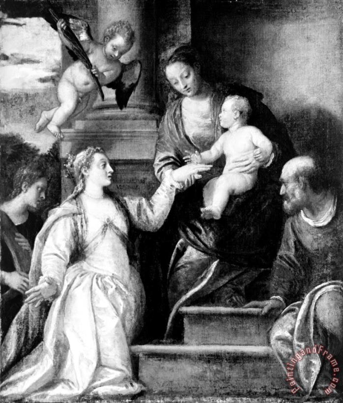 Paolo Caliari Veronese The Mystic Marriage of St Catherine Art Print