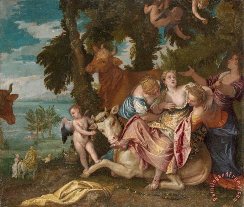 The Rape of Europa painting - Paolo Caliari Veronese The Rape of Europa Art Print