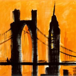 Paul Brent Amber Cityscape