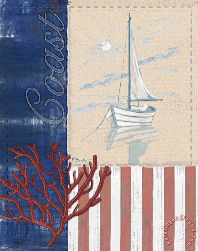 American Coastal I painting - Paul Brent American Coastal I Art Print