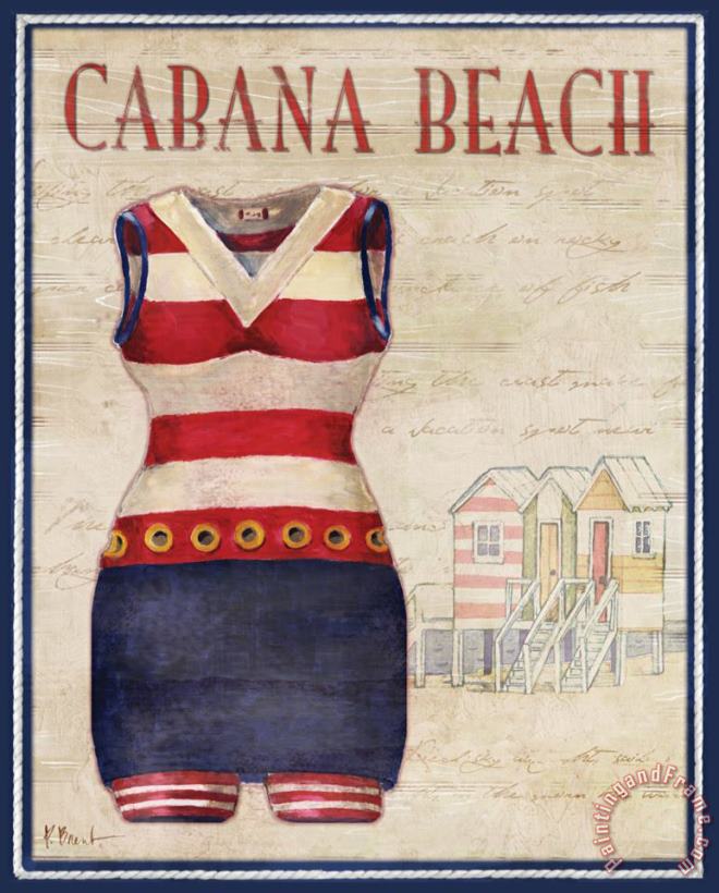 Cabana Beach painting - Paul Brent Cabana Beach Art Print