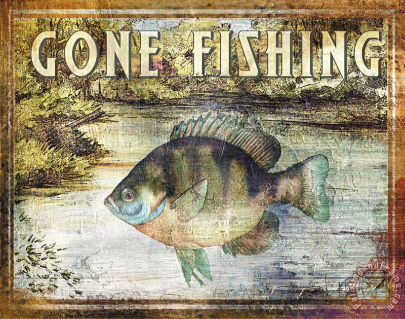 Paul Brent Gone Fishing Art Print