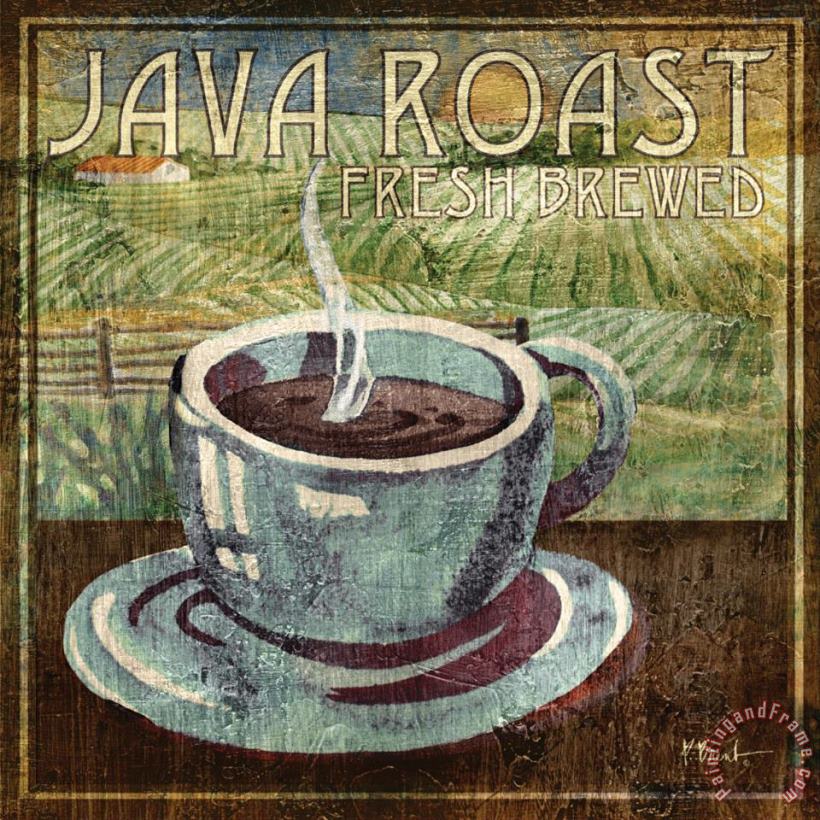 Java Roast painting - Paul Brent Java Roast Art Print