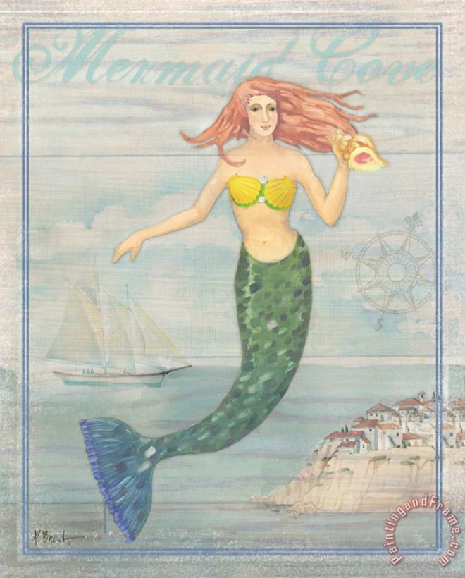 Mermaid Cove painting - Paul Brent Mermaid Cove Art Print