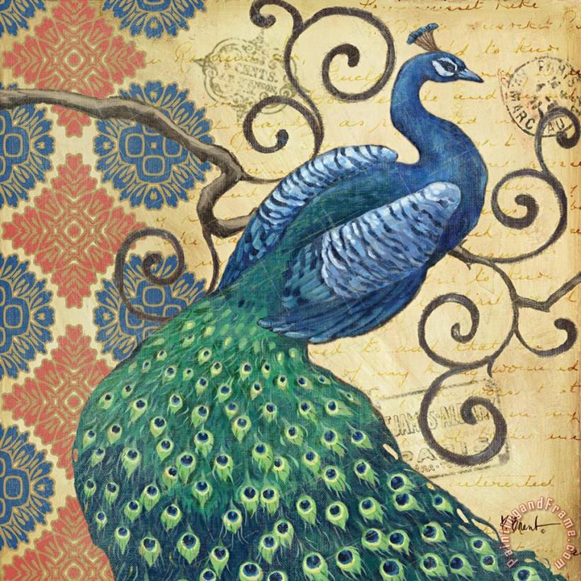 Paul Brent Peacock's Splendor I Art Painting