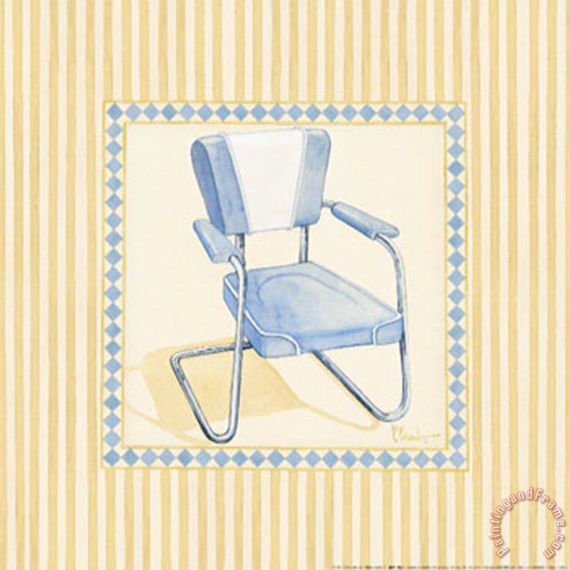 Retro Patio Chair III painting - Paul Brent Retro Patio Chair III Art Print