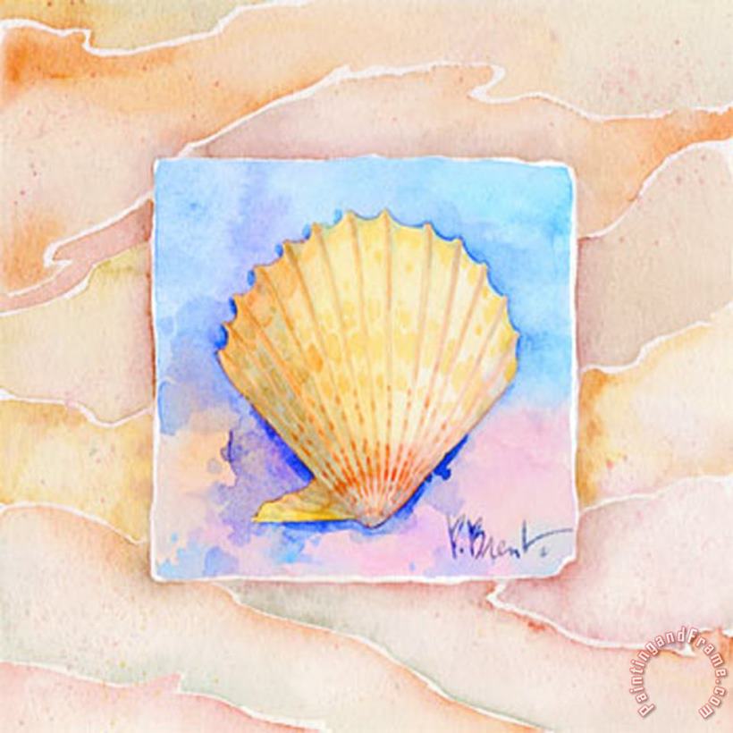 Scallop painting - Paul Brent Scallop Art Print