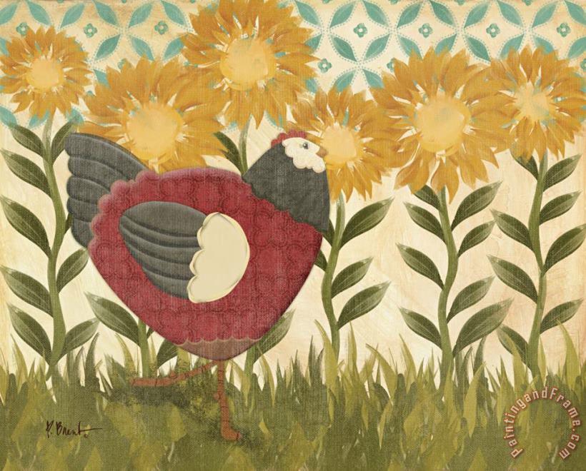 Sunny Hen I painting - Paul Brent Sunny Hen I Art Print