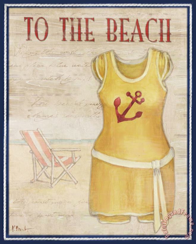To The Beach painting - Paul Brent To The Beach Art Print