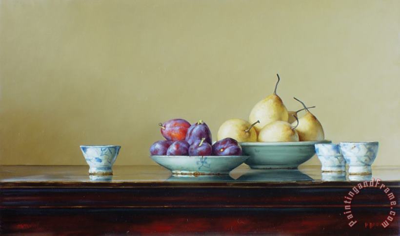 Paul Brown Pears And Plums Art Painting