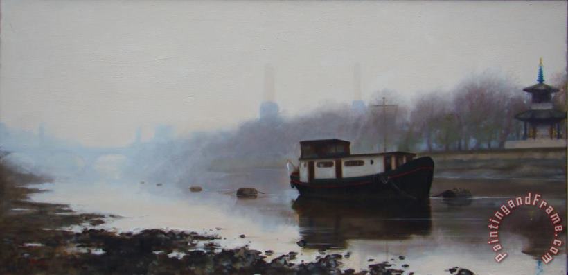 Paul Brown River Thames Art Painting