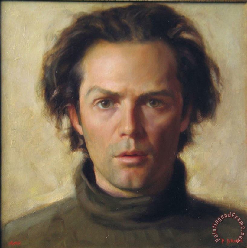 Self Portrait painting - Paul Brown Self Portrait Art Print