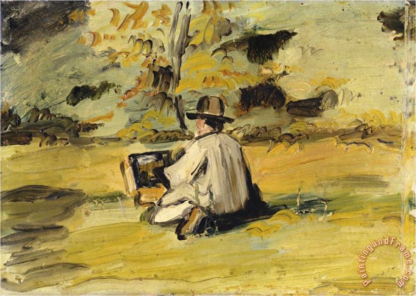A Painter at Work painting - Paul Cezanne A Painter at Work Art Print