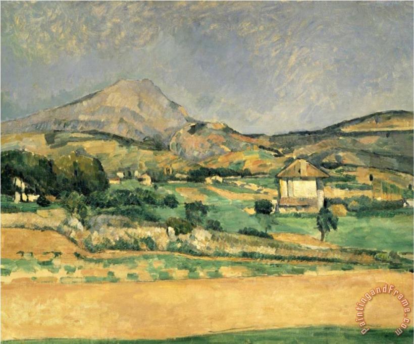 A View Over Mont St Victoire painting - Paul Cezanne A View Over Mont St Victoire Art Print