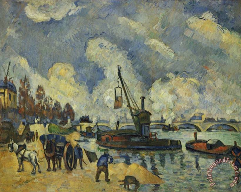 Paul Cezanne Am Quai De Bercy in Paris Um 1876 Art Print