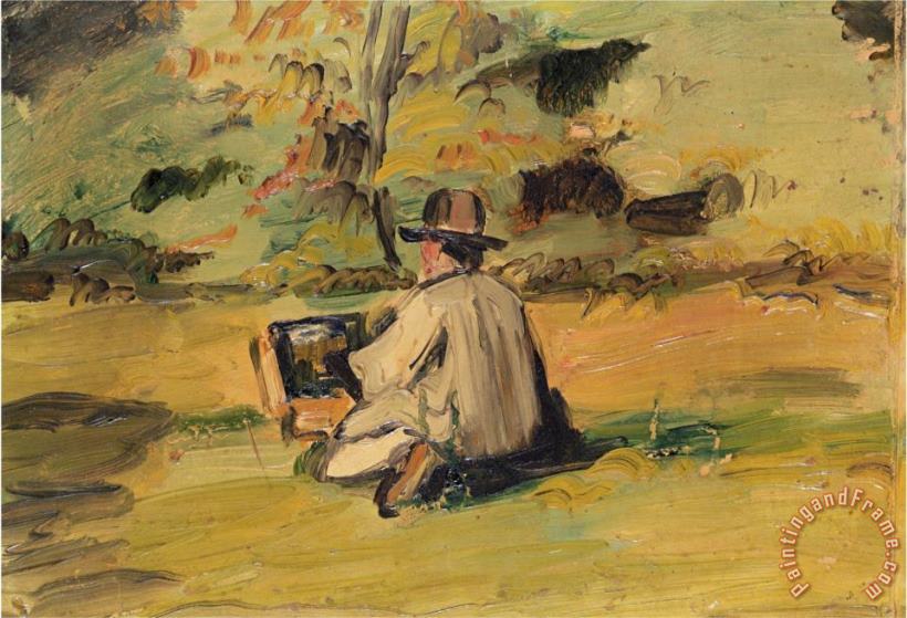 Paul Cezanne An Artist at Work Art Painting