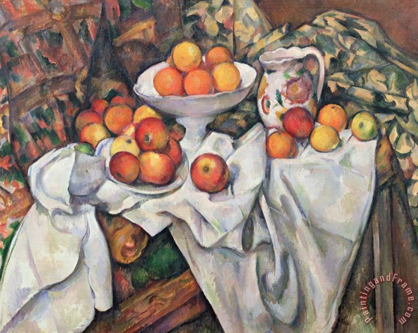 Apples and Oranges painting - Paul Cezanne Apples and Oranges Art Print
