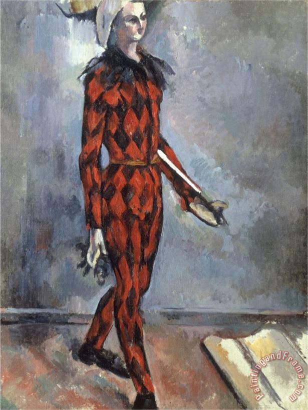 Arlequin Early 1890s painting - Paul Cezanne Arlequin Early 1890s Art Print