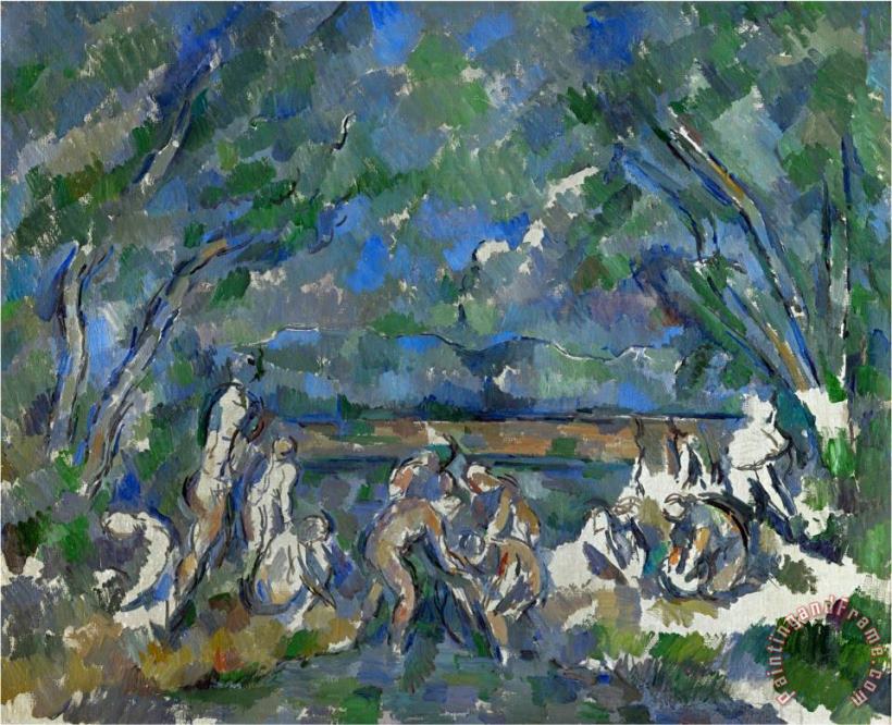 Bathers 1902 1906 painting - Paul Cezanne Bathers 1902 1906 Art Print
