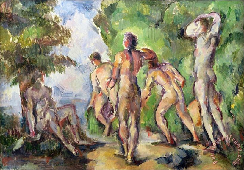 Bathers C 1892 94 painting - Paul Cezanne Bathers C 1892 94 Art Print