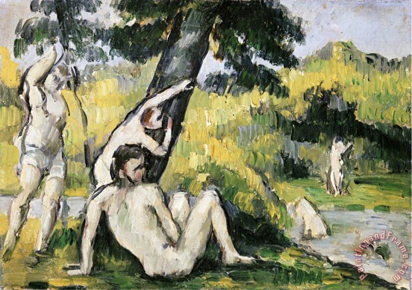 Paul Cezanne Bathing Art Painting