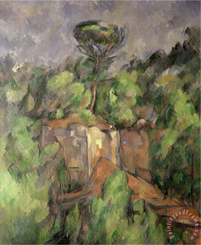Paul Cezanne Bibemus Quarry 1898 1900 Art Print