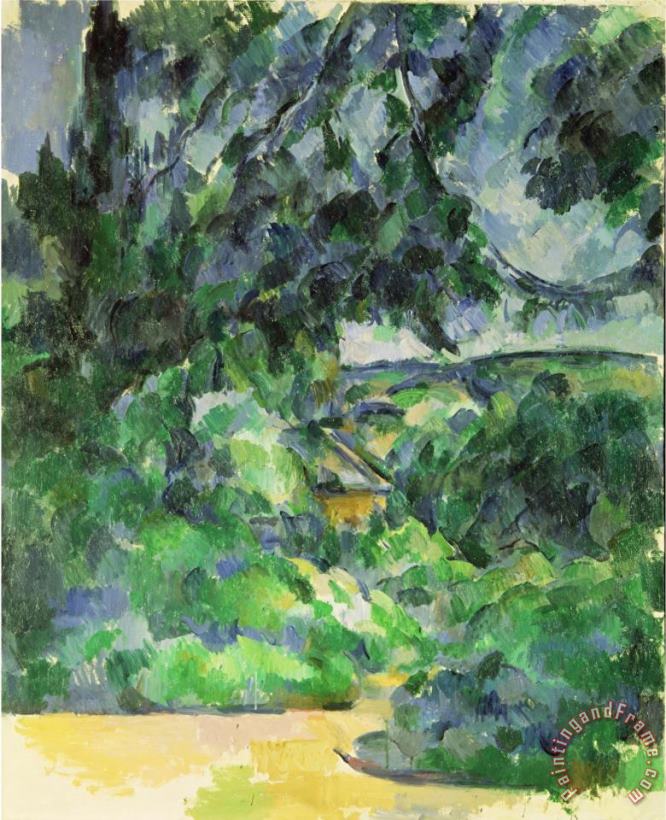 Paul Cezanne Blue Landscape C 1903 Art Print