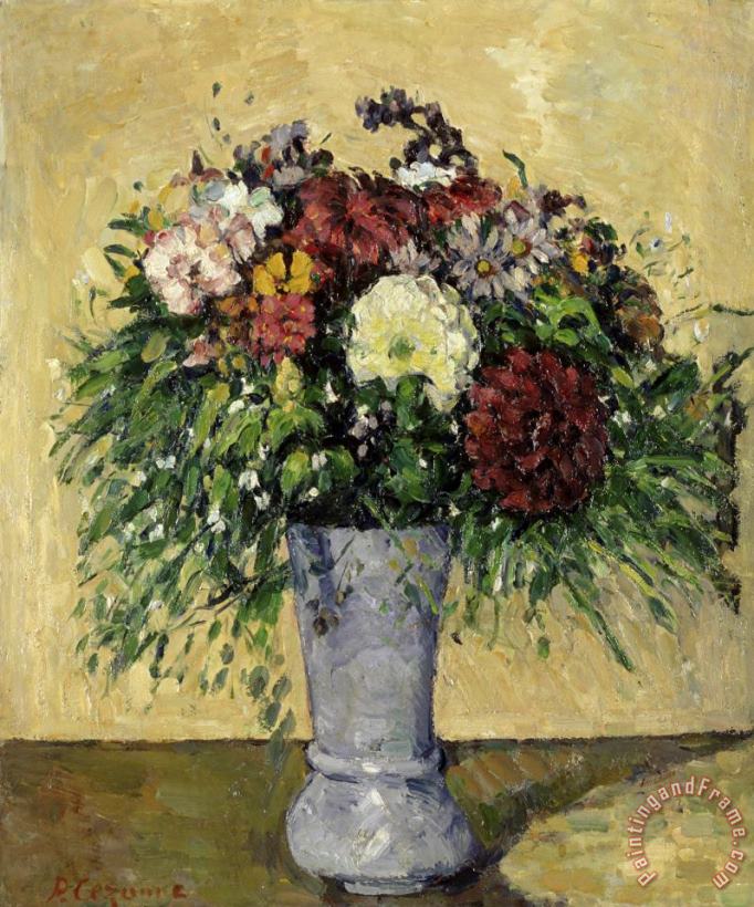 Paul Cezanne Bouquet of Flowers in a Vase Art Painting