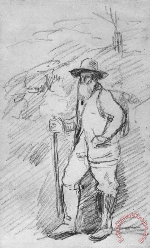 Camille Pissarro painting - Paul Cezanne Camille Pissarro Art Print