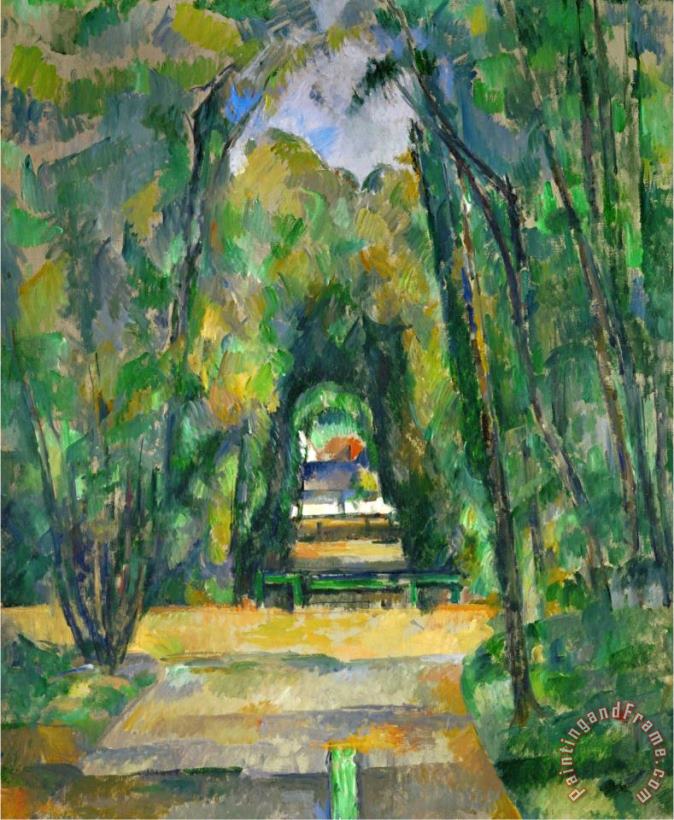 Paul Cezanne Castle And Village of Medan Circa 1885 Art Print