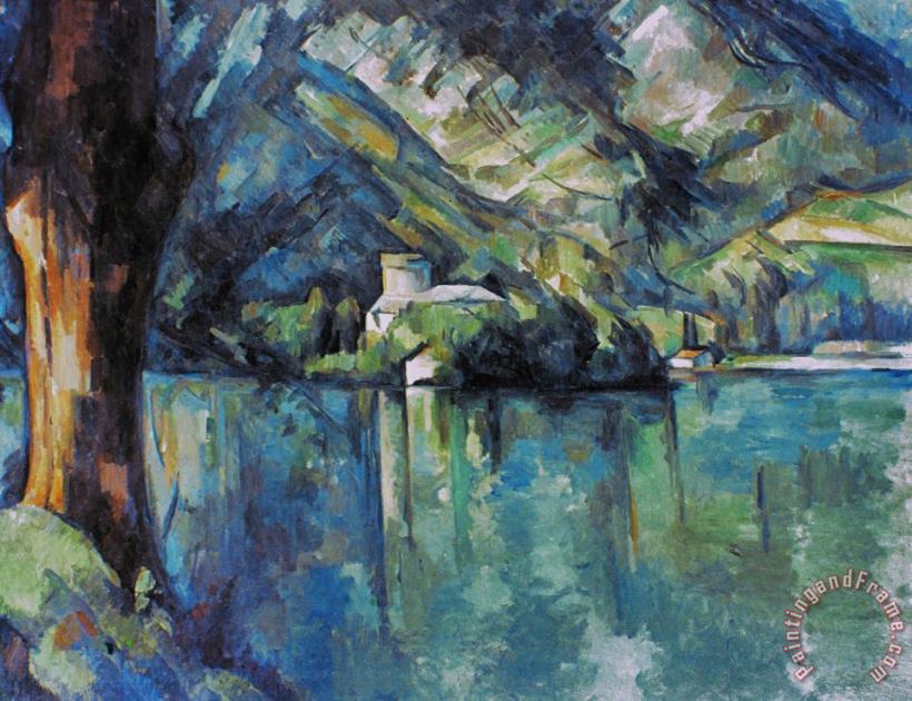 Paul Cezanne Cezanne Annecy Lake 1896 Art Print