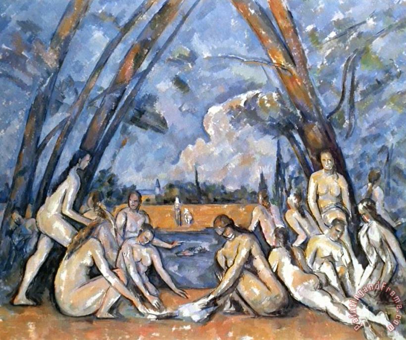 Paul Cezanne Cezanne Baigneuses 1905 Art Painting