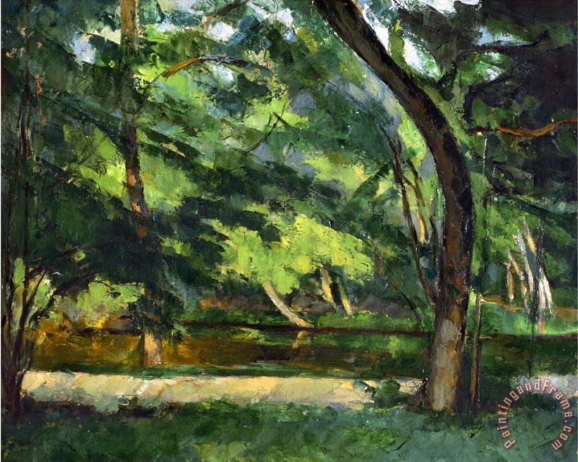 Paul Cezanne Cezanne Etang 1877 Art Painting