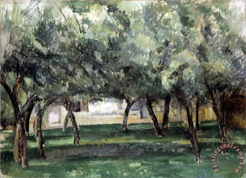 Cezanne Le Clos Normand painting - Paul Cezanne Cezanne Le Clos Normand Art Print